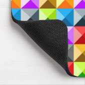 パッチワーカッコいいクカラフルの三角形の幾何学的パターン マウスパッド (コーナー)