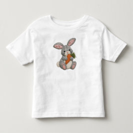 パッチワークうさぎキルティングコテージコアウサギデザイン トドラーTシャツ