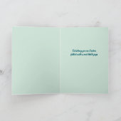 パッチワークお洒落プラッシュ鴨ママ喜ばしい復活祭 シーズンカード (内部)