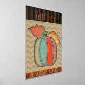 パッチワークかぼちゃ愛好家の秋 箔ポスター (レイダウン)