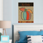 パッチワークかぼちゃ愛好家の秋 箔ポスター (インサイチュ (寝室))