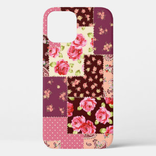 パッチワークかわいいシームレスパターン iPhone 12ケース