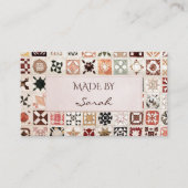 パッチワークとキルティング名刺 名刺 (正面)