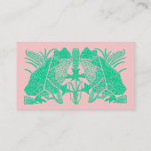 パッチワークのカエルCALLING/BUSINESSカードCRAFTERS コーリングカード (裏面)