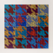 パッチワークのキャンバス:模倣ヴィンテージパターン。 ジグソーパズル (横)