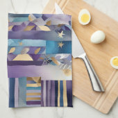 パッチワークのキルトキッチンタオル キッチンタオル (四つ折り)