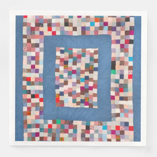 パッチワークのキルト縁ど (正面)