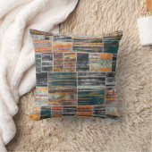 パッチワークのコラージュミックス、キルトパターンプリント。 クッション (ブランケット)