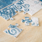 パッチワークのコラージュ:キルトパターンミックス ジグソーパズル (側面)