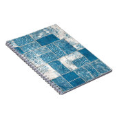 パッチワークのコラージュ：キルトパターンミックス ノートブック (右側)