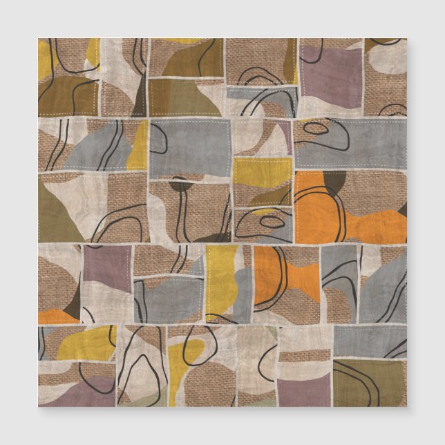 パッチワークのコラージュ、キルトミックスパターン (正面)