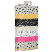 パッチワークのタイル:多彩なシームレスなデザイン。 フラスク (右)