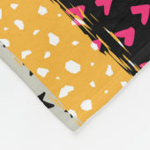 パッチワークのタイル：多彩なシームレスなデザイン。 フリースブランケット (角)