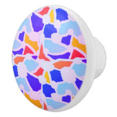 パッチワークのパターンの混色 セラミックノブ (右)