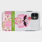 パッチワークのフクロウのiPhone 5の場合 Case-Mate iPhoneケース (裏面(横))