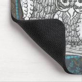 パッチワークのフクロウ マウスパッド (コーナー)