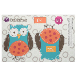 パッチワークのフクロウ-容易なDIYのプロジェクト--を切って下さい及び縫って下さい ファブリック