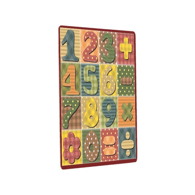 パッチワークの基本数値パターン メタルプリント (3/4)