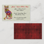 パッチワークの子猫 名刺 (正面/裏面)