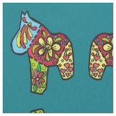 パッチワークの馬 ファブリック (クローズアップ)