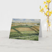 パッチワークは挨拶状の守備につきます カード (黄色い花)