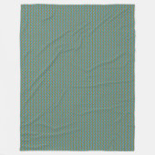 パッチワークアゼルバイジャン国旗のパターン フリースブランケット (正面)