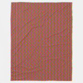 パッチワークアルメニア国旗のパターン フリースブランケット (正面)