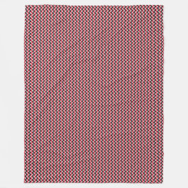 パッチワークイエメン国旗のパターン フリースブランケット