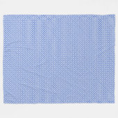 パッチワークイスラエル国旗のパターン フリースブランケット (正面(横))