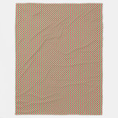 パッチワークイラン国旗のパターン フリースブランケット (正面)