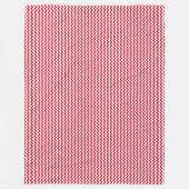 パッチワークインドネシア国旗のパターン フリースブランケット (正面)