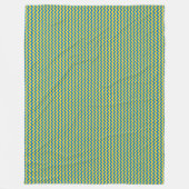 パッチワークウクライナ国旗のパターン フリースブランケット (正面)