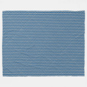 パッチワークエストニア国旗のパターン フリースブランケット (正面(横))