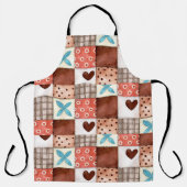 パッチワークエプロン – サマーキッチンスタイル エプロン (正面)
