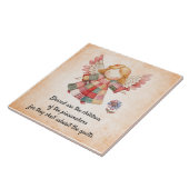 パッチワークエンジェル妖精セラミックタイル タイル (側面)