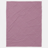 パッチワークカタール国旗のパターン フリースブランケット (正面)