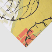 パッチワークカラフルとリーフパターン 薄葉紙 (詳細)