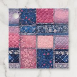 パッチワークカラフルキルトアートギフトラベル フェイバータグ