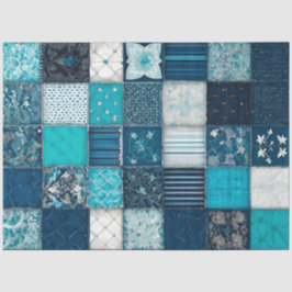 パッチワークカラフルキルトアートティッシュペーパー 薄葉紙