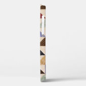 パッチワークカラフルキルト:フラワーテクスチャ。 Case-Mate iPhoneケース (裏面 / 左)