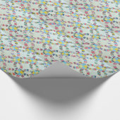 パッチワークカラフルキルト ラッピングペーパー (角)