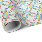 パッチワークカラフルキルト ラッピングペーパー (ロールコーナー)