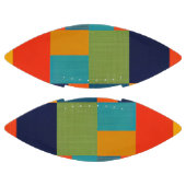 パッチワークカラフルサッカー アメリカンフットボール (パネル)