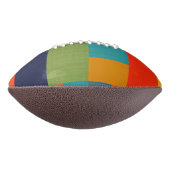 パッチワークカラフルサッカー アメリカンフットボール (回転90)