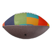 パッチワークカラフルサッカー アメリカンフットボール (回転270)