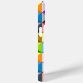 パッチワークカラフルジオメトリのレトロパターン Case-Mate iPhoneケース (裏面 / 右)