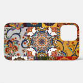 パッチワークカラフルタイル:マジョリカ陶芸スタイル Case-Mate iPhoneケース (裏面 (横))