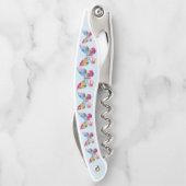 パッチワークカラフル蝶デザインコルク抜き ソムリエナイフ (裏面)