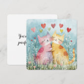 パッチワークキッテンズバレンタイン シーズンカード (正面/裏面)