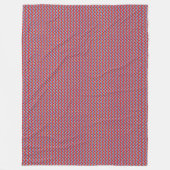 パッチワークキリバス国旗のパターン フリースブランケット (正面)